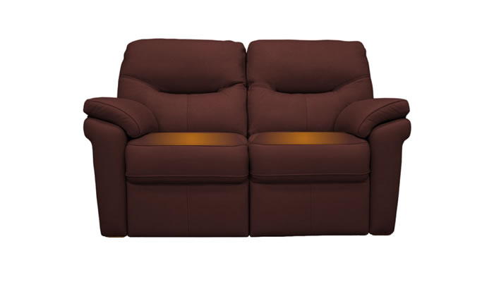 G Plan Seattle Leather 2 Seater Sofa Capri Claret